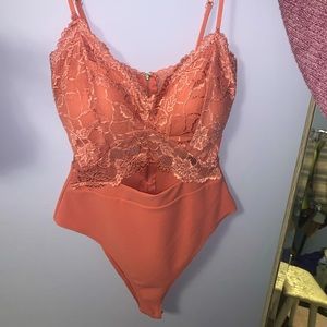 Pink Lace Bodysuit